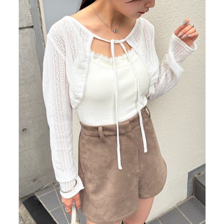 【mystic】ギャザーリボンボレロ | PAL GROUP OUTLET | 詳細画像5 