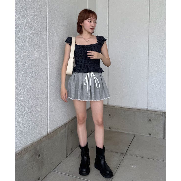 【mystic】[mline]シャーリングフレンチブラウス | PAL GROUP OUTLET | 詳細画像23 