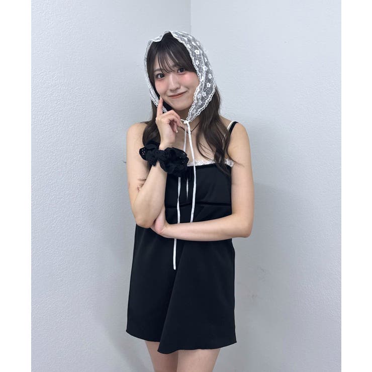 【mystic】[mline]ベロアリボンミニワンピ | PAL GROUP OUTLET | 詳細画像2 