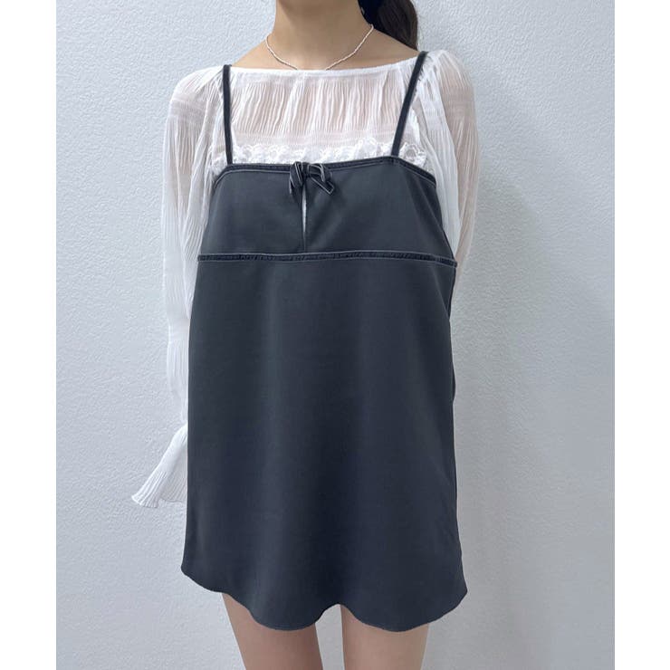 【mystic】[mline]ベロアリボンミニワンピ | PAL GROUP OUTLET | 詳細画像8 