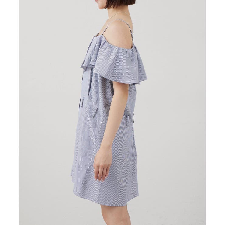 【mystic】[mline]オフショルシャツミニワンピ | PAL GROUP OUTLET | 詳細画像10 