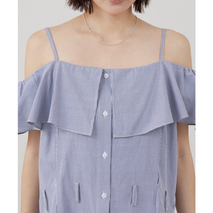 【mystic】[mline]オフショルシャツミニワンピ | PAL GROUP OUTLET | 詳細画像14 