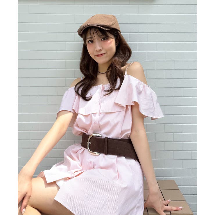 【mystic】[mline]オフショルシャツミニワンピ | PAL GROUP OUTLET | 詳細画像25 