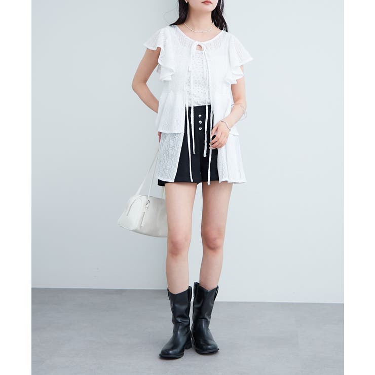 【mystic】ペプラムリボンチュニック | PAL GROUP OUTLET | 詳細画像9 