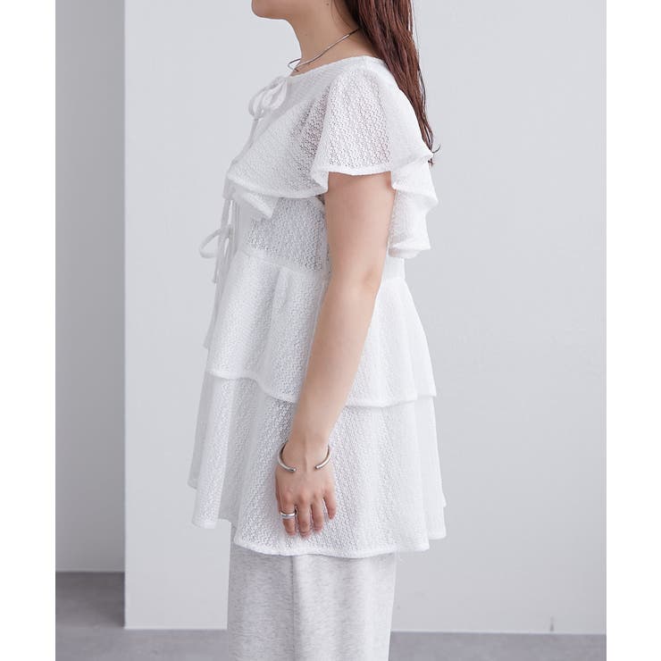 【mystic】ペプラムリボンチュニック | PAL GROUP OUTLET | 詳細画像12 