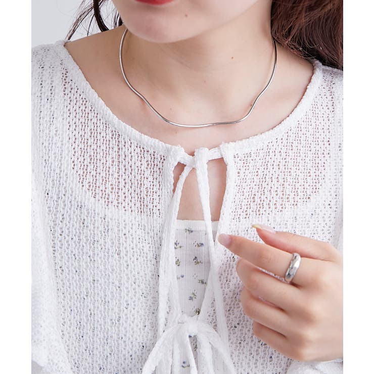 【mystic】ペプラムリボンチュニック | PAL GROUP OUTLET | 詳細画像15 