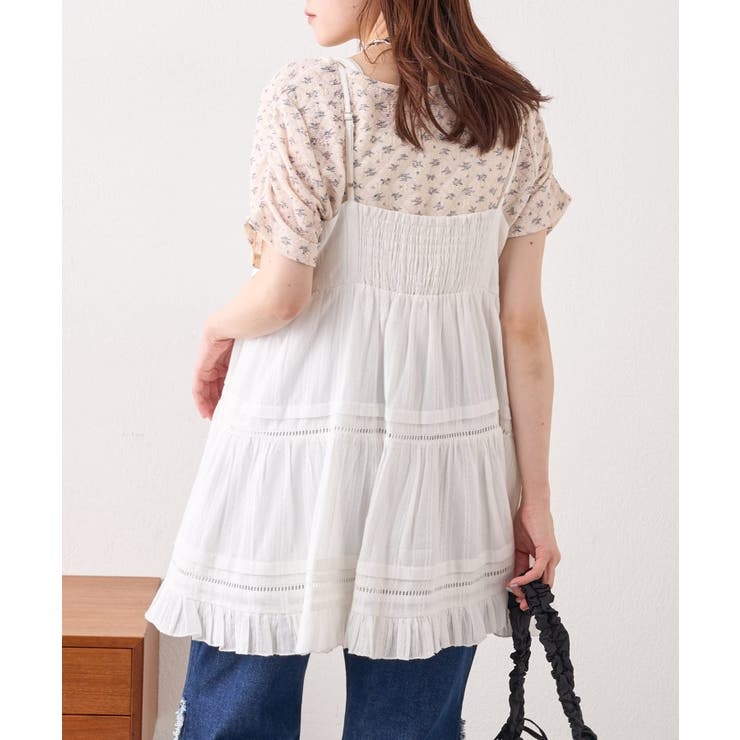 【w closet】半袖フラワーレースジャガードT | PAL GROUP OUTLET | 詳細画像9 