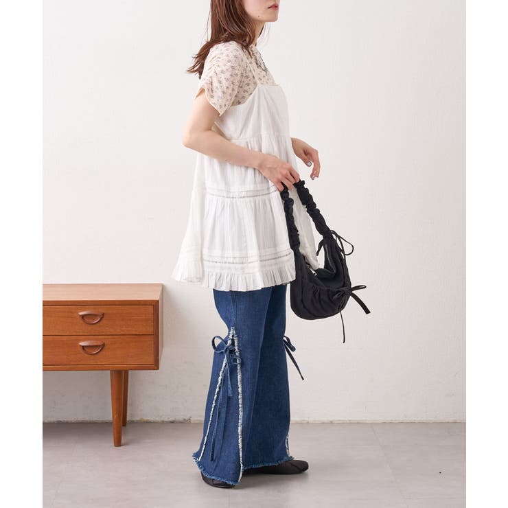 【w closet】半袖フラワーレースジャガードT | PAL GROUP OUTLET | 詳細画像14 