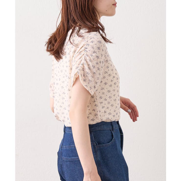 【w closet】半袖フラワーレースジャガードT | PAL GROUP OUTLET | 詳細画像4 