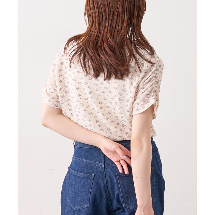 【w closet】半袖フラワーレースジャガードT | PAL GROUP OUTLET | 詳細画像5 