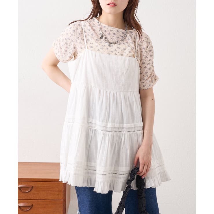 【w closet】半袖フラワーレースジャガードT | PAL GROUP OUTLET | 詳細画像8 