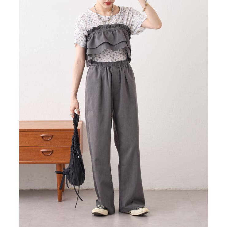 【w closet】半袖フラワーレースジャガードT | PAL GROUP OUTLET | 詳細画像25 