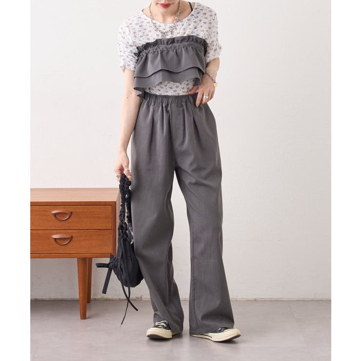 【w closet】半袖フラワーレースジャガードT | PAL GROUP OUTLET | 詳細画像24 