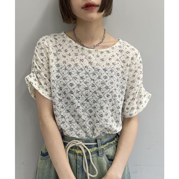【w closet】半袖フラワーレースジャガードT | PAL GROUP OUTLET | 詳細画像36 
