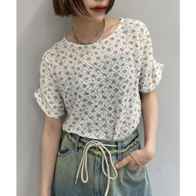 【w closet】半袖フラワーレースジャガードT | PAL GROUP OUTLET | 詳細画像37 