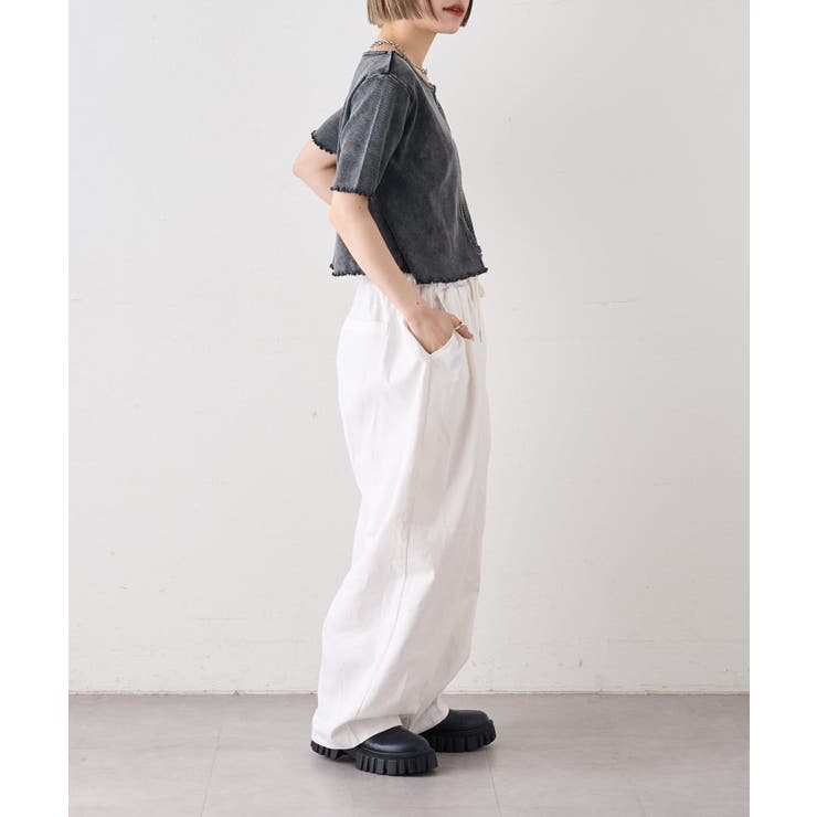 【w closet】半袖W ZIPリブカーデ | PAL GROUP OUTLET | 詳細画像21 