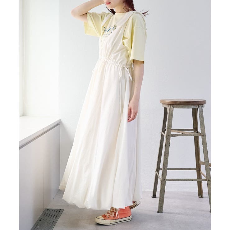 【w closet】肩リボンバルーンワンピース | PAL GROUP OUTLET | 詳細画像1 