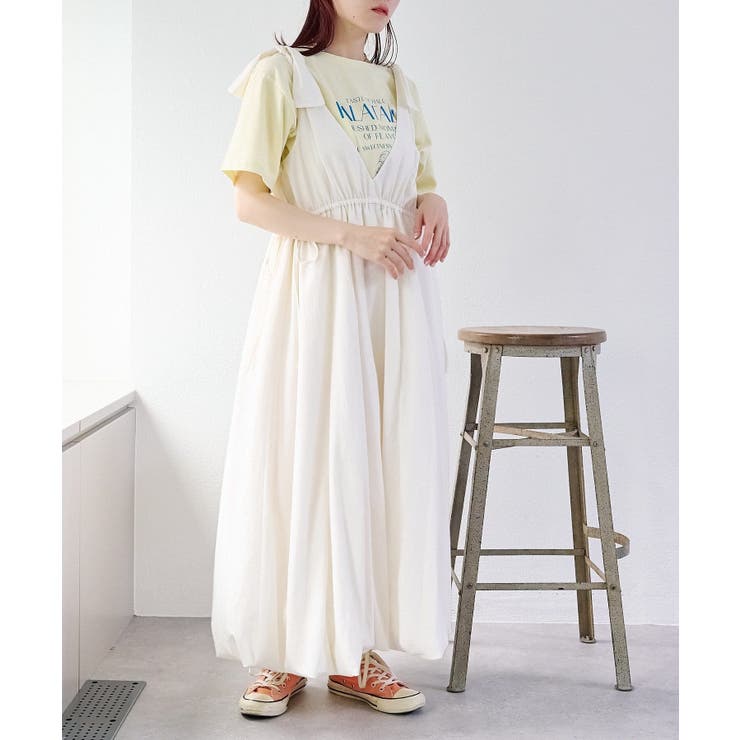 【w closet】肩リボンバルーンワンピース | PAL GROUP OUTLET | 詳細画像2 