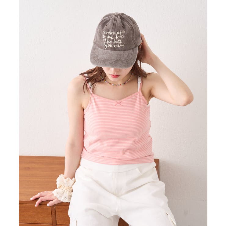 【w closet】ボーダーレースキャミ | PAL GROUP OUTLET | 詳細画像1 