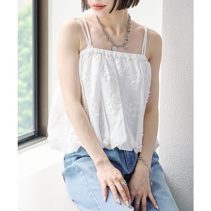【w closet】レースバルーン２WAYキャミ | PAL GROUP OUTLET | 詳細画像2 