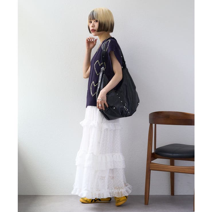 【w closet】ハート刺繍ニットベスト | PAL GROUP OUTLET | 詳細画像30 