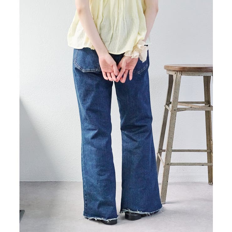 【w closet】レース付きフレアデニムパンツ | PAL GROUP OUTLET | 詳細画像32 