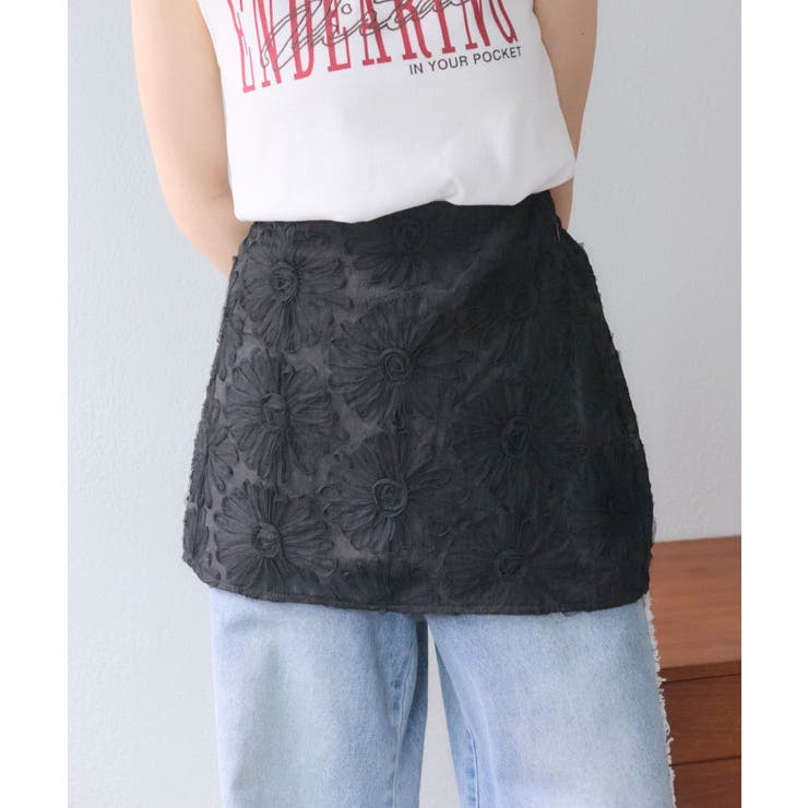 【w closet】フラワーレースミニスカート | PAL GROUP OUTLET | 詳細画像1 