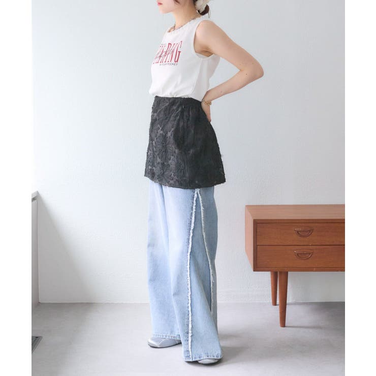 【w closet】フラワーレースミニスカート | PAL GROUP OUTLET | 詳細画像18 