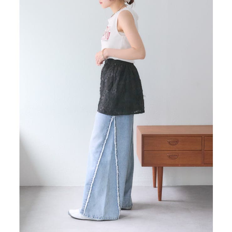 【w closet】フラワーレースミニスカート | PAL GROUP OUTLET | 詳細画像19 