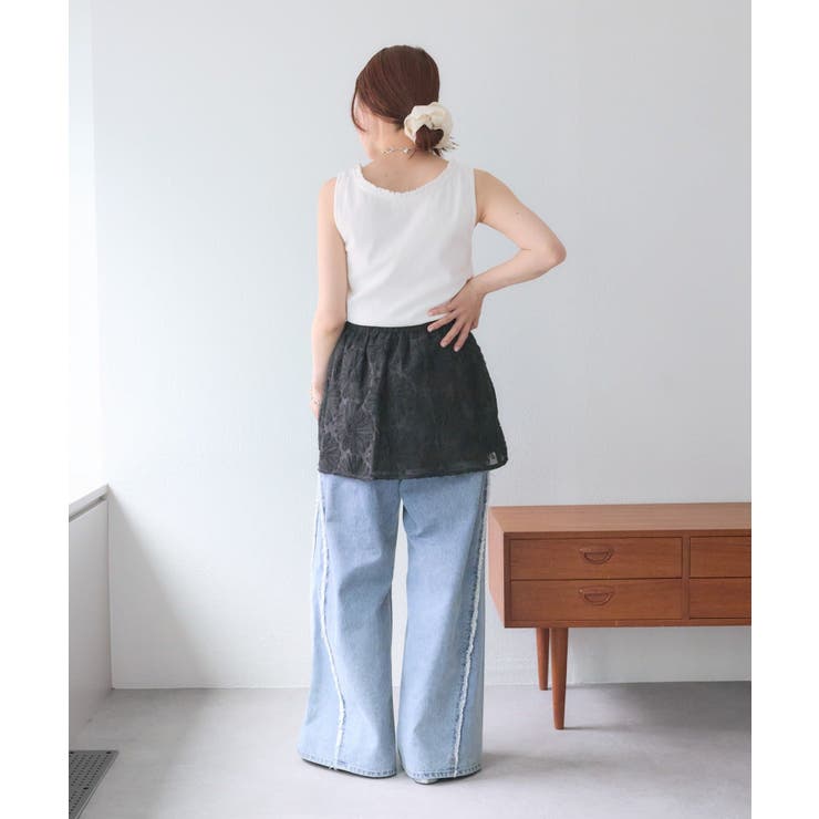 【w closet】フラワーレースミニスカート | PAL GROUP OUTLET | 詳細画像21 