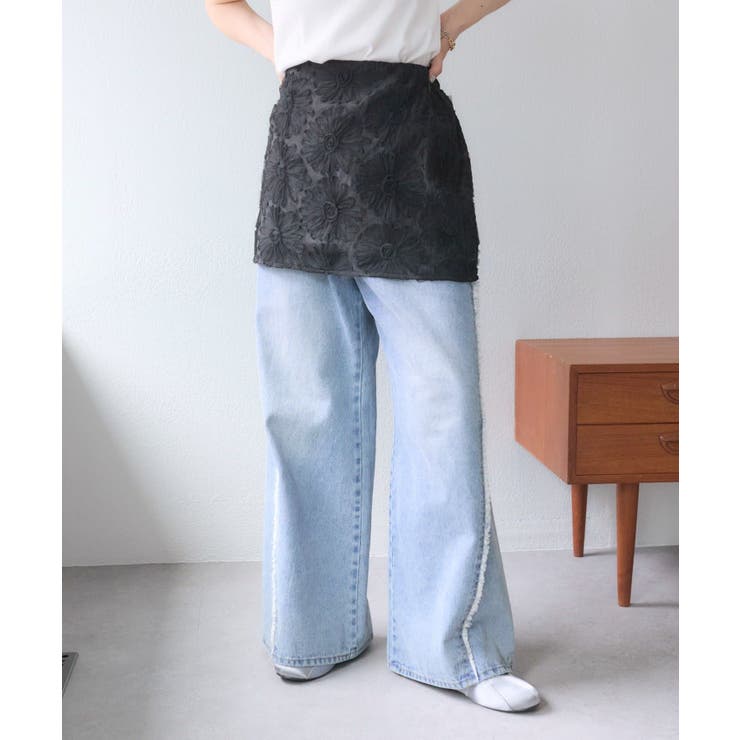 【w closet】フラワーレースミニスカート | PAL GROUP OUTLET | 詳細画像7 