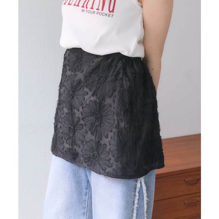 【w closet】フラワーレースミニスカート | PAL GROUP OUTLET | 詳細画像8 