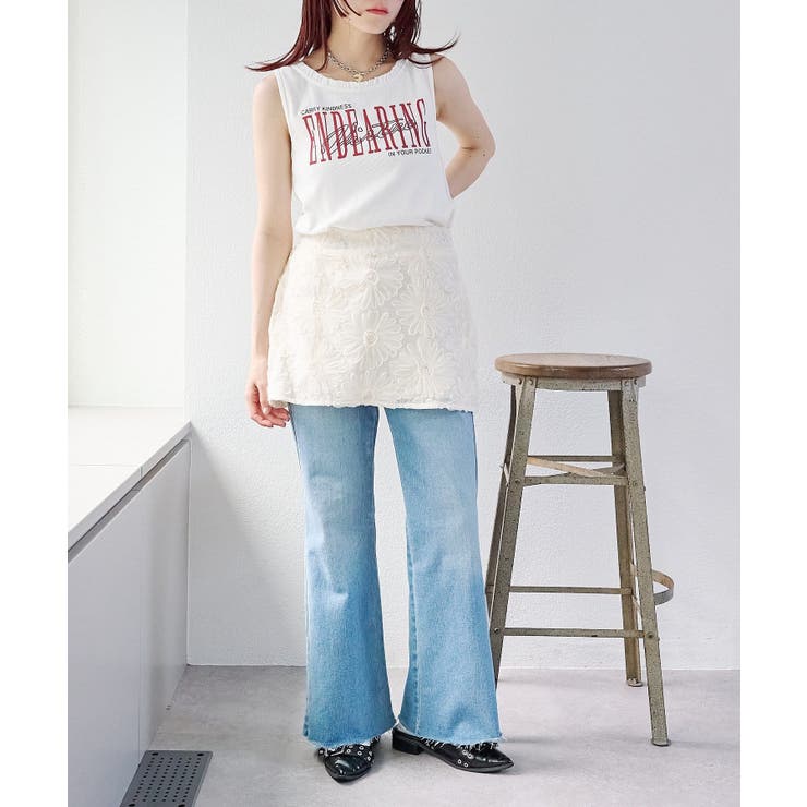 【w closet】フラワーレースミニスカート | PAL GROUP OUTLET | 詳細画像44 