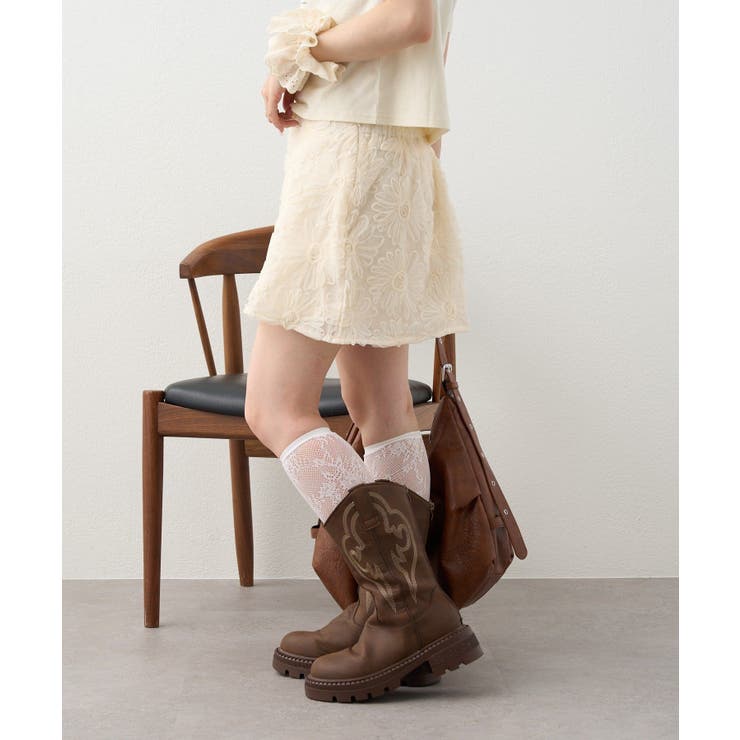 【w closet】フラワーレースミニスカート | PAL GROUP OUTLET | 詳細画像47 