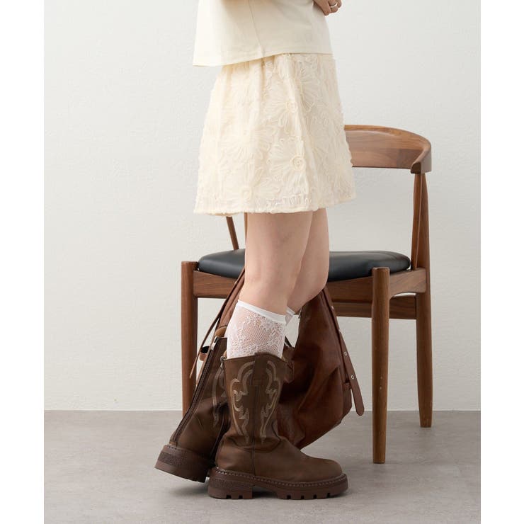 【w closet】フラワーレースミニスカート | PAL GROUP OUTLET | 詳細画像49 