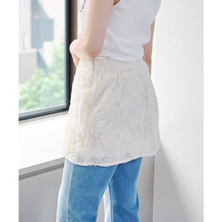 【w closet】フラワーレースミニスカート | PAL GROUP OUTLET | 詳細画像30 