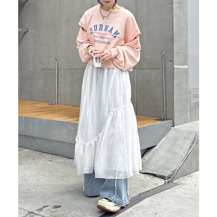 【w closet】シアーティアードスカート | PAL GROUP OUTLET | 詳細画像16 