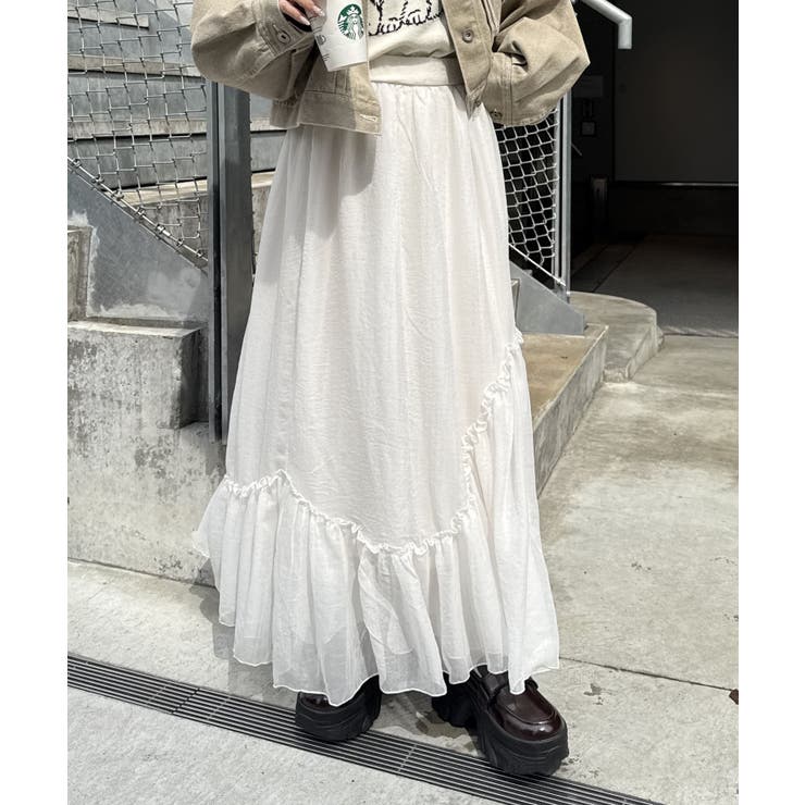 【w closet】シアーティアードスカート | PAL GROUP OUTLET | 詳細画像4 