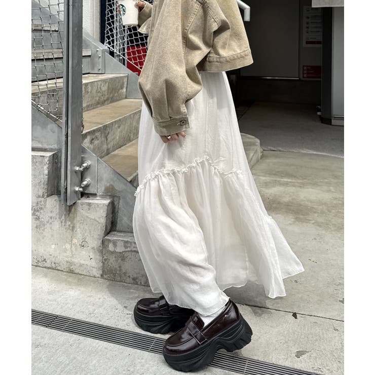 【w closet】シアーティアードスカート | PAL GROUP OUTLET | 詳細画像5 