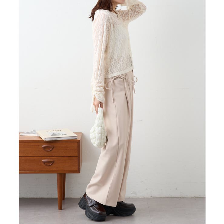 【w closet】リボンタックパンツ | PAL GROUP OUTLET | 詳細画像10 