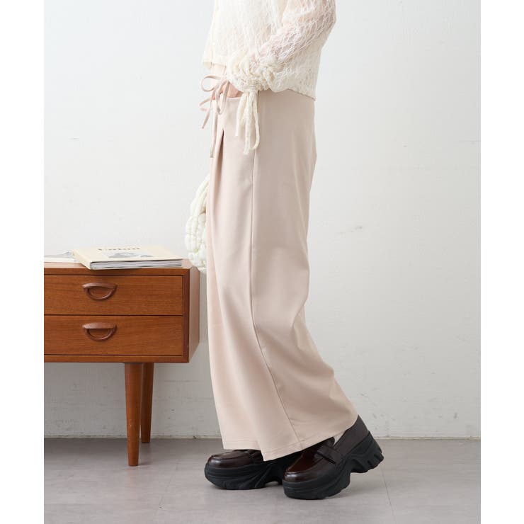 【w closet】リボンタックパンツ | PAL GROUP OUTLET | 詳細画像3 