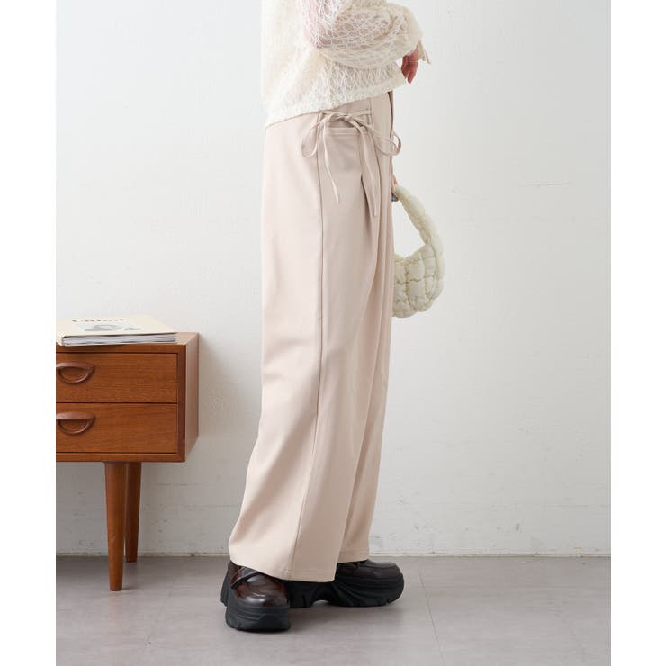 【w closet】リボンタックパンツ | PAL GROUP OUTLET | 詳細画像4 