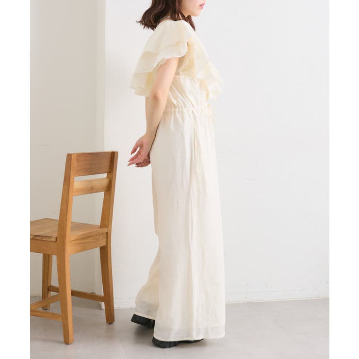 【w closet】フリル衿付きオールインワン | PAL GROUP OUTLET | 詳細画像14 
