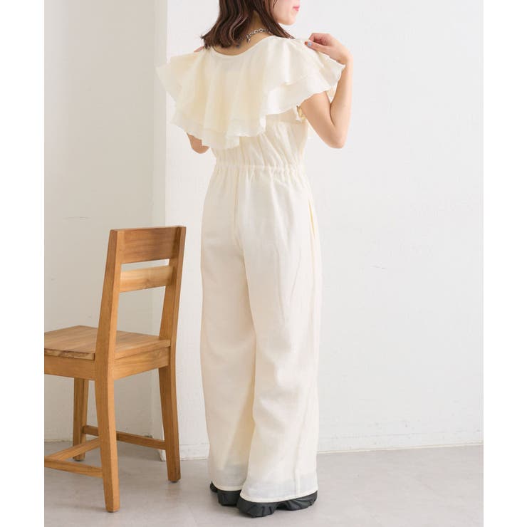 【w closet】フリル衿付きオールインワン | PAL GROUP OUTLET | 詳細画像15 