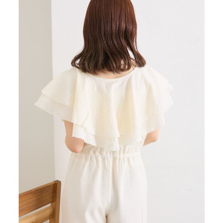 【w closet】フリル衿付きオールインワン | PAL GROUP OUTLET | 詳細画像20 