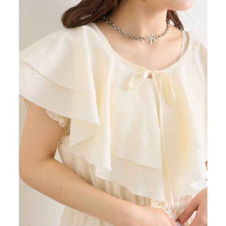 【w closet】フリル衿付きオールインワン | PAL GROUP OUTLET | 詳細画像21 