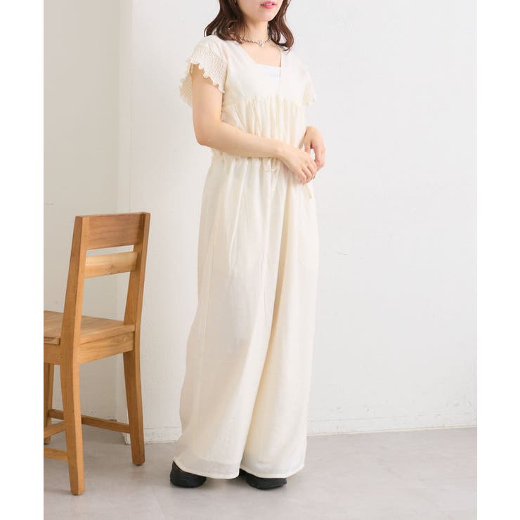 【w closet】フリル衿付きオールインワン | PAL GROUP OUTLET | 詳細画像26 