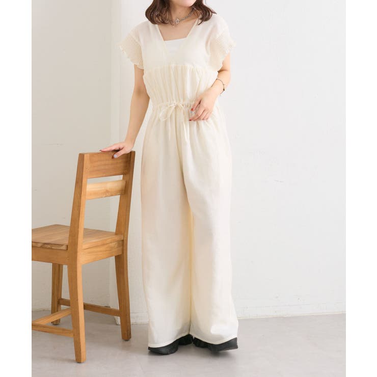 【w closet】フリル衿付きオールインワン | PAL GROUP OUTLET | 詳細画像27 