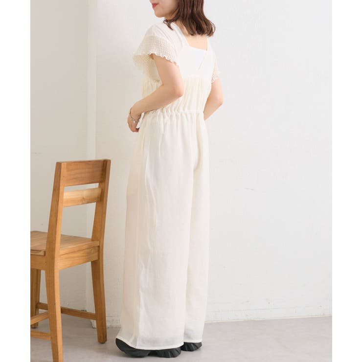 【w closet】フリル衿付きオールインワン | PAL GROUP OUTLET | 詳細画像28 