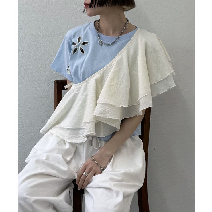 【w closet】フリル衿付きオールインワン | PAL GROUP OUTLET | 詳細画像31 